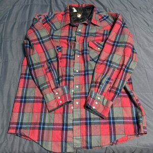 VTG Karman Gold Collection Shirt Men’s  XL Long Sleeve Western Pearl Snap